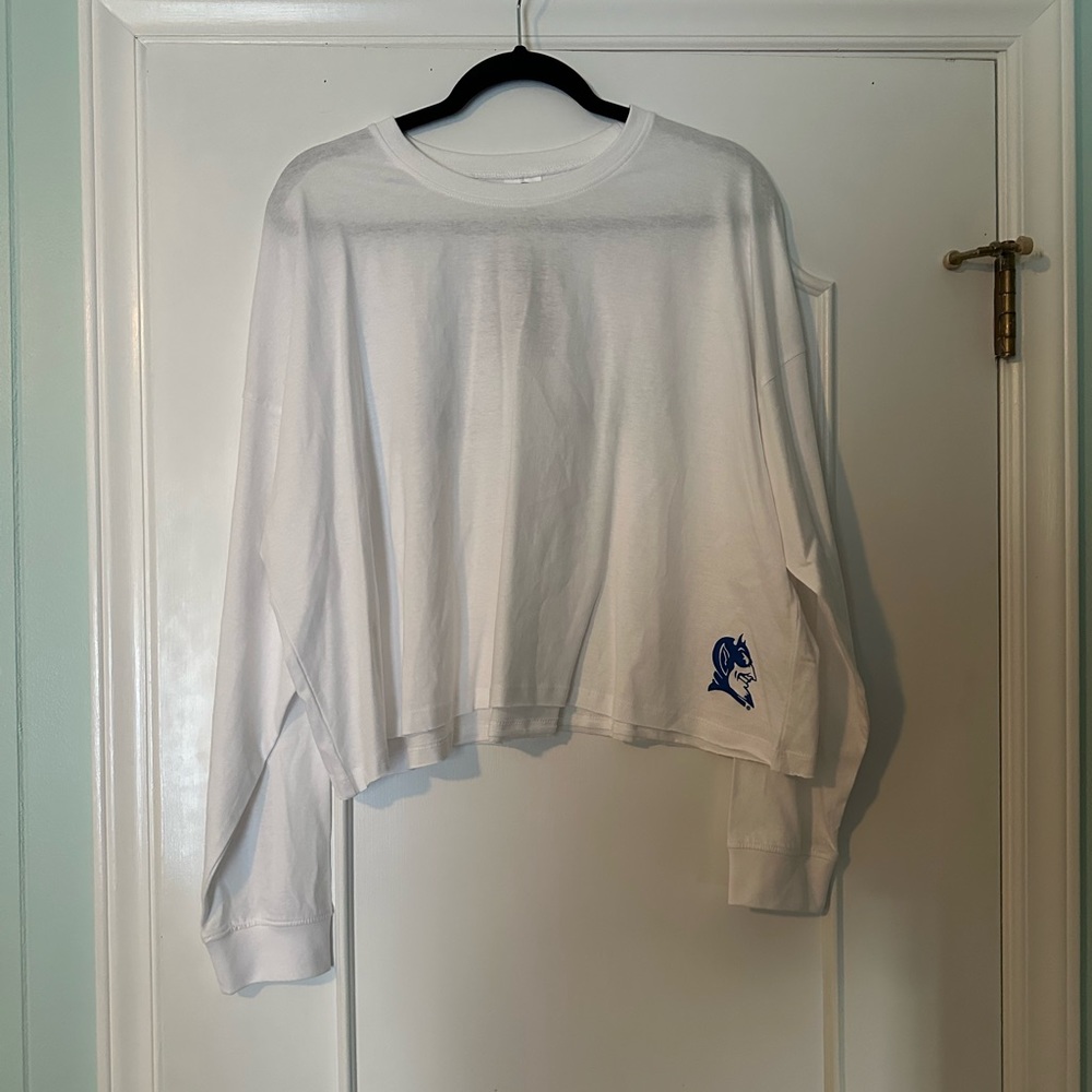 Duke Blue Devils Cropped Shire Long Sleeve Shirt